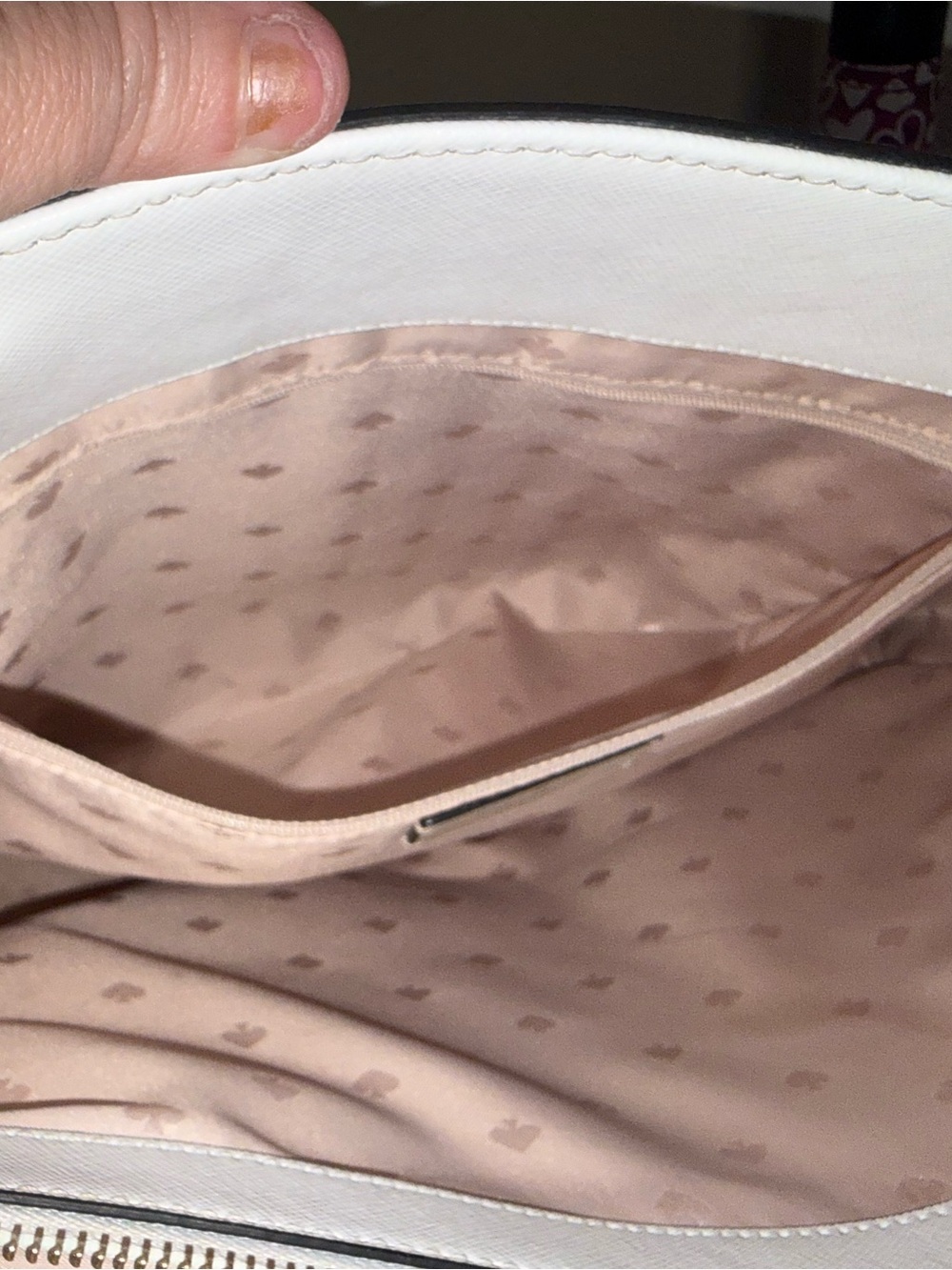 kate spade Beige, White & Black Leather Tote - Picture 14 of 16